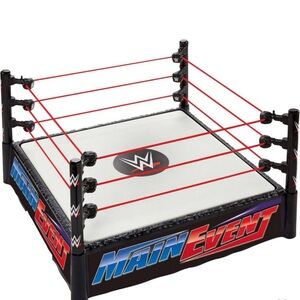 WWE Superstar Ring Spring-Loaded with Elastic Ring Ropes new